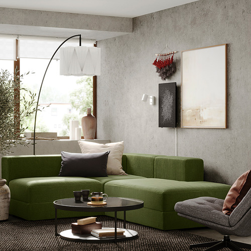 JÄTTEBO, modular corner sofa 2.5-seat with chaiselongue right. 2 of 9 open dialog