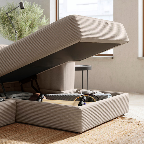 JÄTTEBO, sofá modular esquina 2.5 plazas con chaiselongue derecha. 3 de 10 abrir diálogo