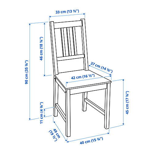 PINNTORP, table and 4 chairs. 5 of 5 open dialog
