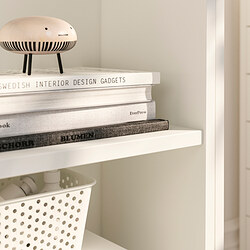 Measurement Illustration - BILLY bookcase with foldable table