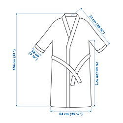 Measurement Illustration - SKOGSSALLAT bathrobe