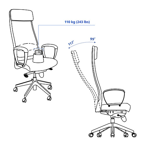 MARKUS, silla de trabajo. 8 de 8 abrir diálogo