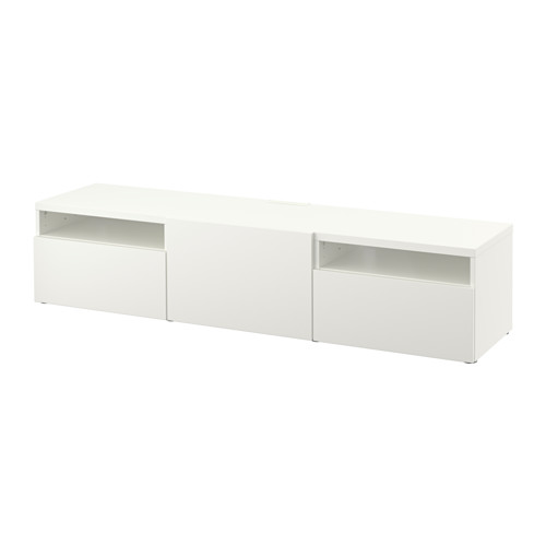 BESTÅ, TV unit with drawer runner, push-open. 1 of 12 open dialog