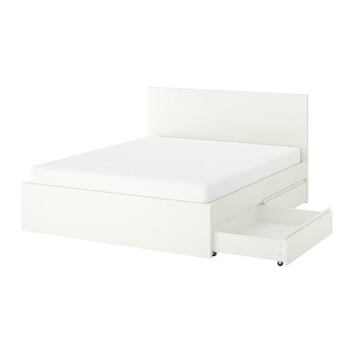 STORKLINTA, bed frame with 2 storage boxes. 1 of 7 open dialog