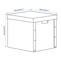 Ilustración de medidas - GÄRDESGÅRD caja de almacenaje+tapa
