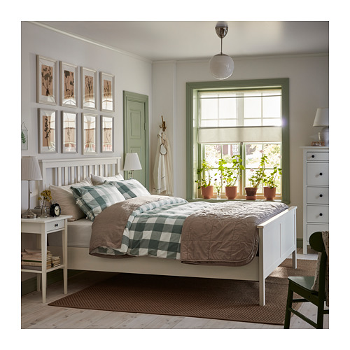 HEMNES, Queen bed with mattress. 4 of 17 open dialog
