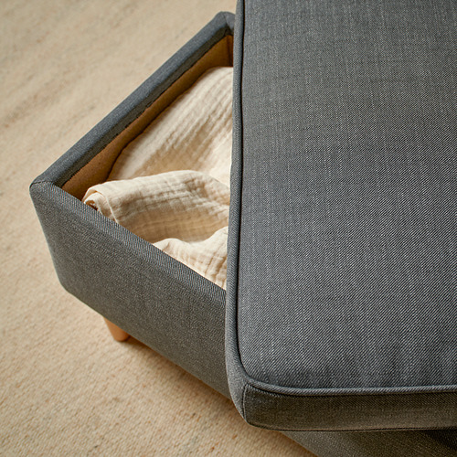 STRANDMON, wing chair with ottoman. 6 of 8 open dialog
