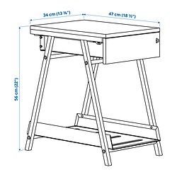 Measurement Illustration - TROTTEN filing cabinet