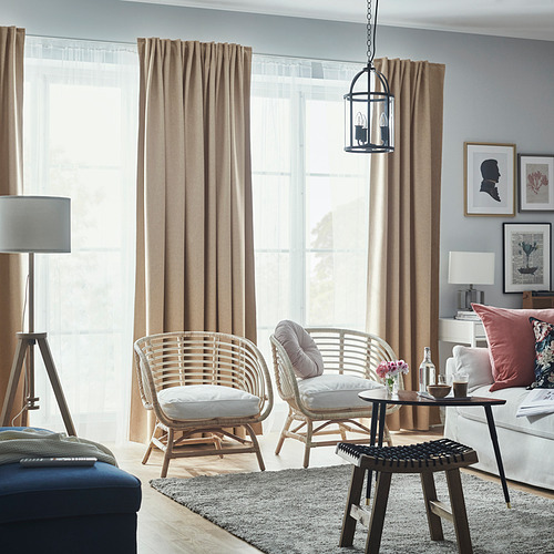 ANNAKAJSA, room darkening curtains, 1 pair. 2 of 7 open dialog