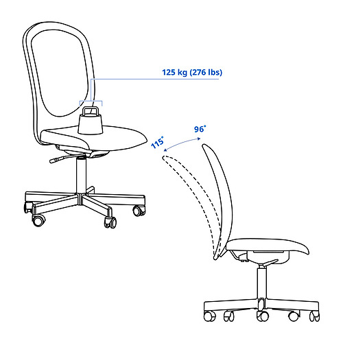 FLINTAN, office chair. 3 of 14 open dialog