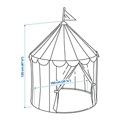Measurement Illustration - CIRKUSTÄLT children's tent