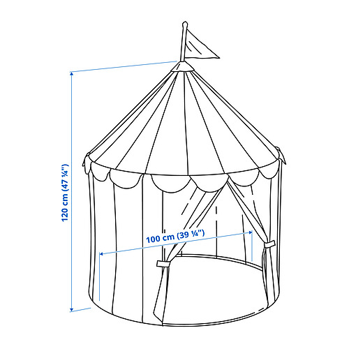 CIRKUSTÄLT, children's tent. 6 of 6 open dialog