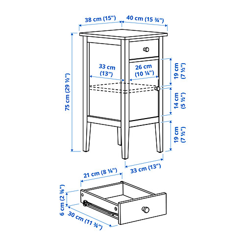 GULLABERG, muebles de dormitorio, juego de 2. 9 de 9 abrir diálogo