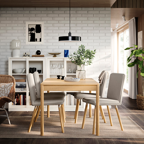 TONSTAD, extendable table and 4 chairs. 2 of 9 open dialog
