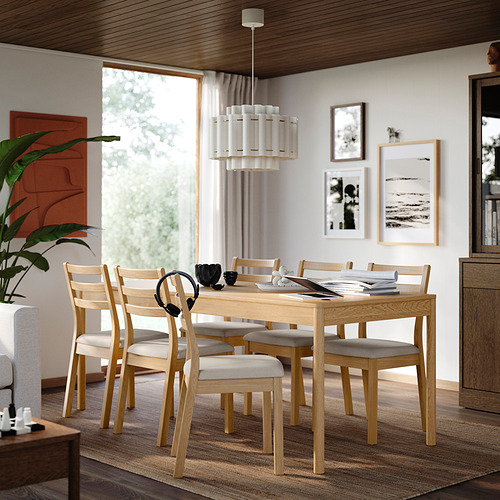 TONSTAD, table and 6 chairs. 2 of 8 open dialog