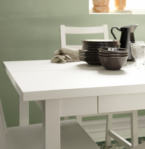 NORDVIKEN, extendable dining table. 3 of 5 open dialog