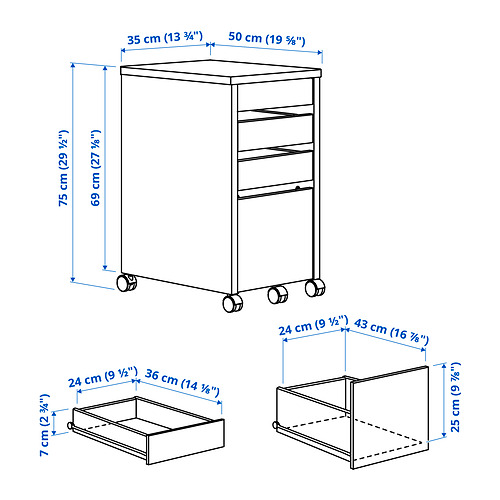 MICKE, drawer unit/drop file storage. 3 of 4 open dialog