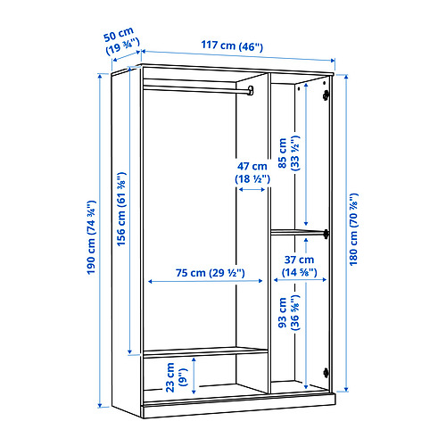 BRIMNES, closet. 6 de 6 abrir diálogo