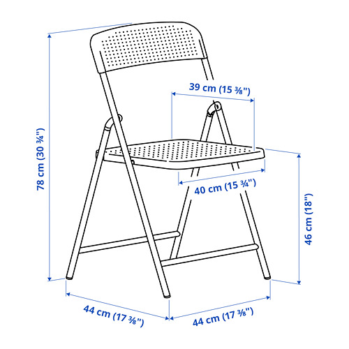 TORPARÖ, mesa+4 sillas plegables, exterior. 4 de 4 abrir diálogo
