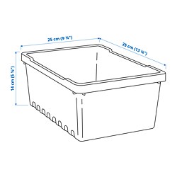 Measurement Illustration - UPPSNOFSAD storage box