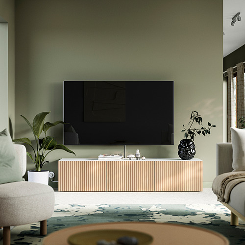 BESTÅ, TV bench with doors. 3 of 9 open dialog
