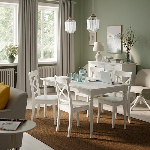 ROSENTORP, extendable dining table. 4 of 6 open dialog