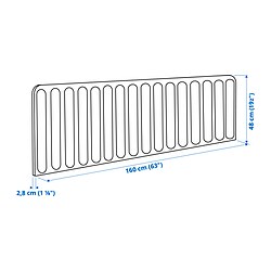 Measurement Illustration - EILIF screen for desk