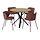 Select colour variation: oak effect black/Tibbleby dark red