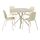 Current variation: marble effect beige/tubular metal/light gray-beige plastic beige