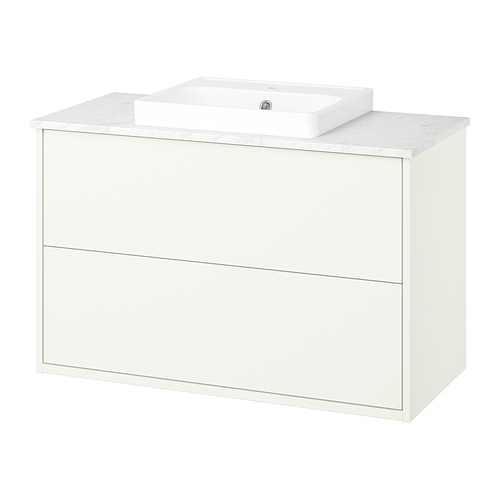 HAVBÄCK / ORRSJÖN, Bathroom vanity with drawers and sink. 1 of 7 open dialog