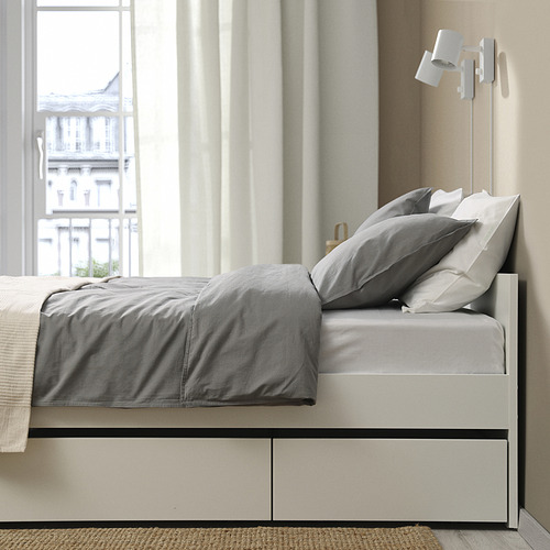 VIHALS, bed frame with 4 storage boxes. 5 of 8 open dialog