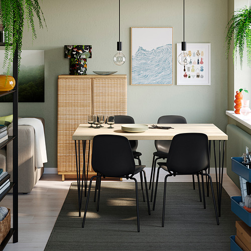 SKÅLSTA, dining table and 4 chairs. 2 of 7 open dialog