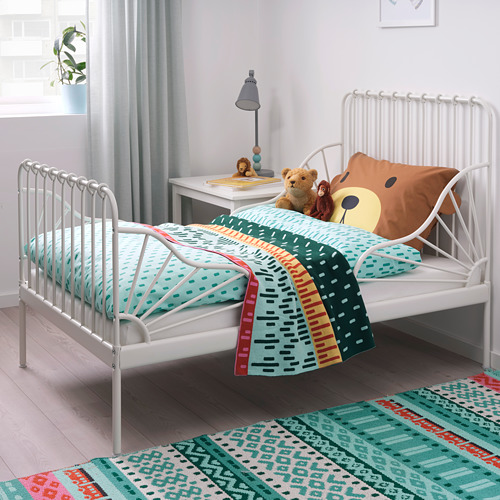 MINNEN, extensible bed frame with slatted bed base. 2 of 4 open dialog