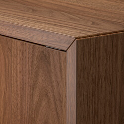 Measurement Illustration - EKET cabinet with 2 doors and shelf