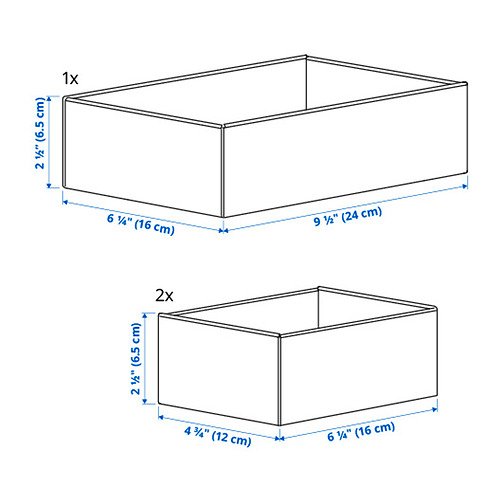 UPPDATERA, caja, juego de 3. 4 de 4 abrir diálogo