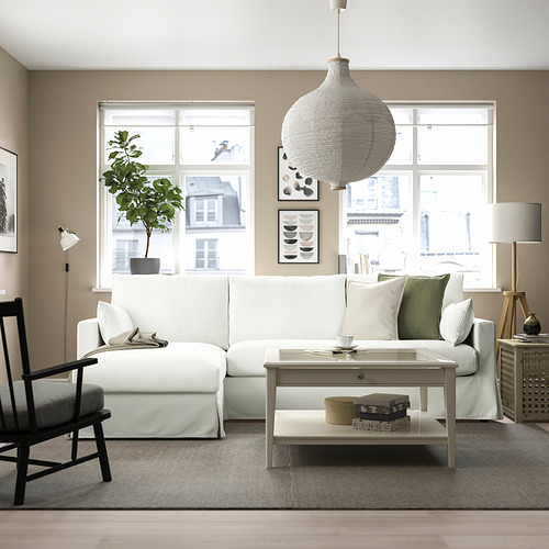 HYLTARP, 3-seat sofa with chaiselongue left. 2 of 7 open dialog