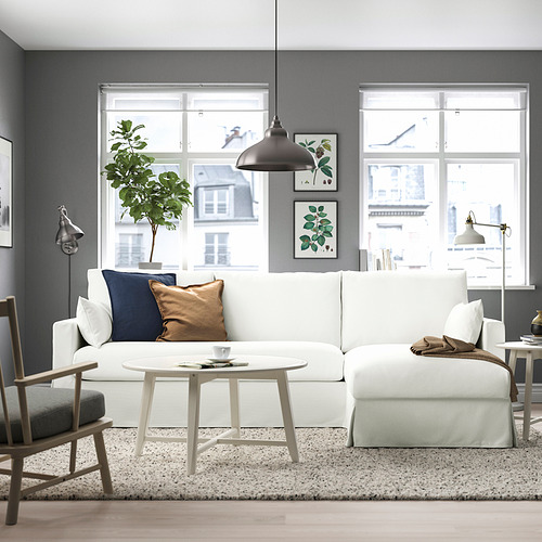 HYLTARP, sofá 3 plazas con chaiselongue derecha. 2 de 6 abrir diálogo