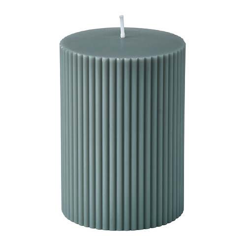 SNÖSISKA, unscented pillar candle. 1 of 3 open dialog