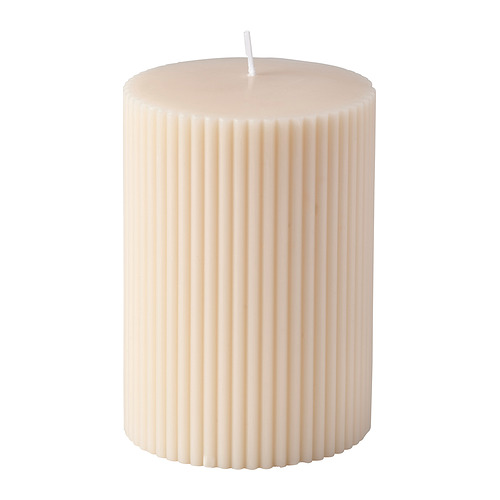 SNÖSISKA, unscented pillar candle. 1 of 3 open dialog