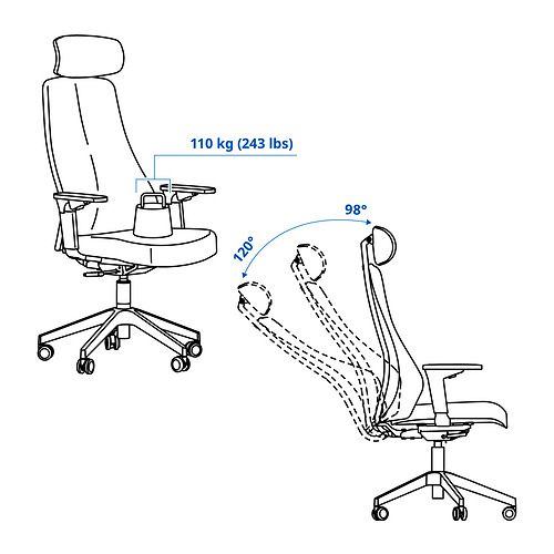 MATCHSPEL, gaming chair. 11 of 12 open dialog
