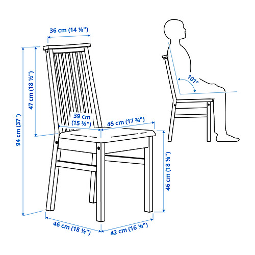 ÅLHULT, dining extendable table and 4 chairs. 9 of 9 open dialog