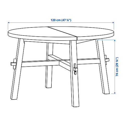 SKOGSTA / RAMSNÄS, table and 4 chairs. 6 of 8 open dialog