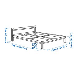 Ilustración de medidas - NEIDEN Cama Full