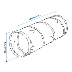 Measurement Illustration - DVÄRGMÅS play tunnel