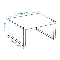 Measurement Illustration - VARIERA shelf insert