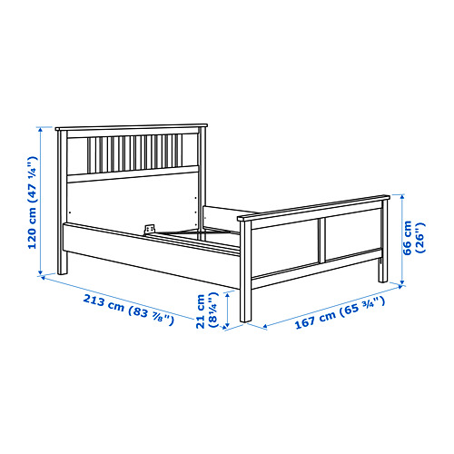 HEMNES, Queen bed with mattress. 17 of 17 open dialog