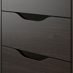 Measurement Illustration - ALEX drawer unit on casters