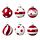 Current variation: mixed patterns/red/white