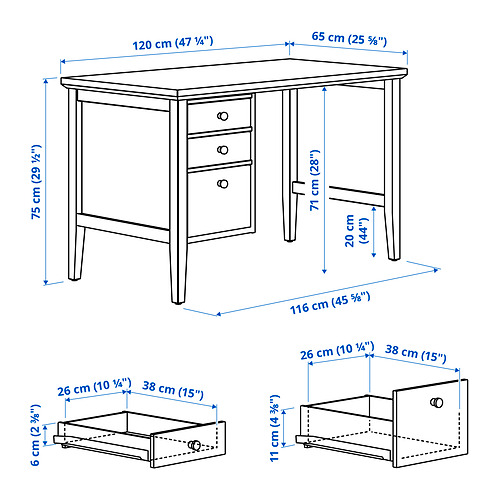 GULLABERG / ALEFJÄLL, desk and chair. 3 of 6 open dialog