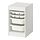 Select colour variation: white, 13 3/8 x17 3/8 "x22 "